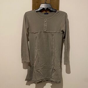 Naartjie Casual Kids Dress in Soft Taupe